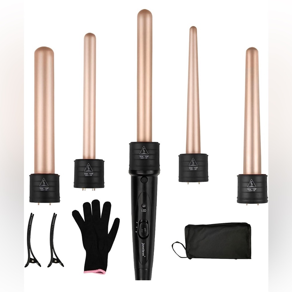 Curling Iron Set 5-IN-1Hair Iron Kit Instant Heat Up